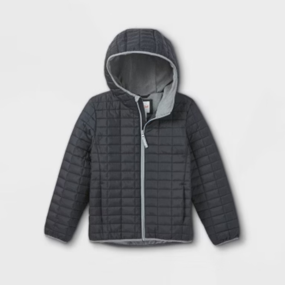 Cat & Jack Gray Puffer Jacket
